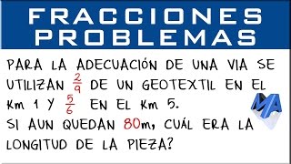 Solución de problemas con fracciones  Ejemplo 1 [upl. by Kalila]