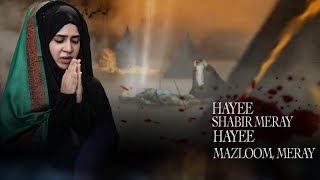 NOHA SYEDA FALAK ZEHRA ZAIDI  HAYE SHABIR MERAY HAYEE MAZLOOM MERAY  20191441 [upl. by Nroht]