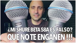 Original VS Falso  SHURE BETA 58A  Español [upl. by Nnylav]