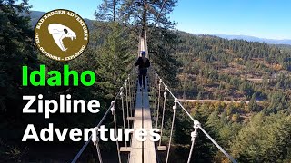 Zipline Adventure in CDA Idaho [upl. by Anotyad752]