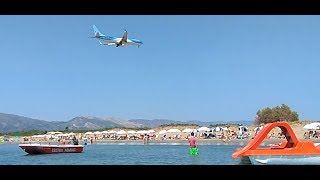 Planes landing over Kalamaki beach Zakynthos 2017 [upl. by Lauralee522]