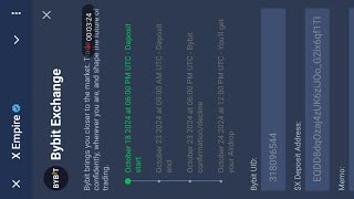 How to Connect Bybit Wallet To Xempire As Withdrawal  Find Xempire Tokens Deposit Address On ByBit [upl. by Socin685]