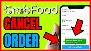 How To CANCEL ORDER In Grabfood QUICK amp EASY 2024 [upl. by Revart]