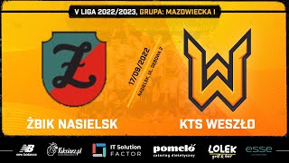 ŻBIK NASIELSK  KTS WESZŁO TRANSMISJA MECZU 6 KOLEJKI [upl. by Enawd]