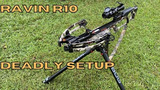 Ravin R10 Crossbow Demonstration and Setup with the Bog Deathgrip [upl. by Pool809]