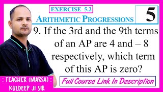 Ex 52 Q9 Class 10 Maths  Chapter 5 Arthmetic Progression  Exercise 52 [upl. by Levinson]