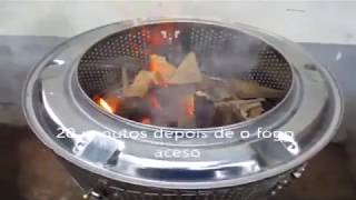 Simple and quick fire pit from a washing machine drum\ fire pit from washer drum [upl. by Mair939]