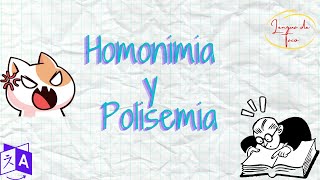 Polisemia y homonimia [upl. by Nedloh103]