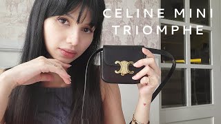 Celine Mini Triomphe  Review  What Fits [upl. by Nera]