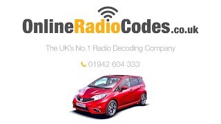 🚗 Nissan Note Radio Code Stereo Unlock Codes Calculator [upl. by Lias]