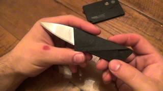 Knife Review  Iain Sinclair quotCardSharp 2quot Credit Card Size Folding Knife [upl. by Aeriela]