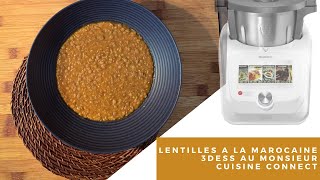 Lentilles à la marocaine 3dess au Monsieur Cuisine Connect MCC [upl. by Yennep55]