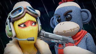 La Marmota Espacial me CAZA EN FORTNITE [upl. by Ytomit547]