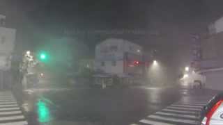 Typhoon Matmos Eyewall  Extended Footage From Taiwan [upl. by Crawley]