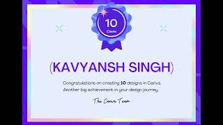 Celebrating 10 design in Canva  You may go now and Congratulations for your journey 😊 [upl. by Alra]