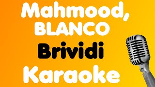 Mahmood BLANCO • Brividi • Karaoke [upl. by Htebesile]