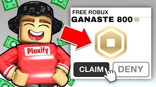 COSIGUE 2600 ROBUX GRATIS en ROBLOX METODO FACIL Y SEGURO😨 [upl. by Akihsar]