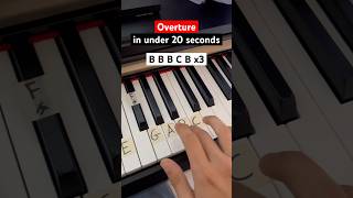 Overture Piano Tutorial ✨Easy Version piano pianotutorial overture easypiano easytutorial [upl. by Bettencourt774]