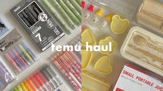 huge back to school temu haul 🌼✏️ cute stationery travel accessories amp more [upl. by Notlit127]