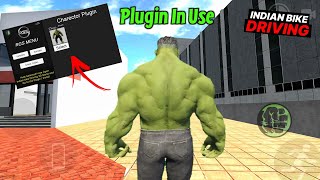 Hulk Plugin In Indian Bike Driving 3d  Hulk Character plugin IBD  Pain Gamer [upl. by Olenka]