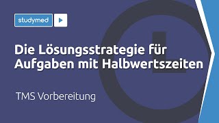 Die Lösungsstrategie für Aufgaben mit Halbwertszeiten  TMS Vorbereitung [upl. by Ibrik]