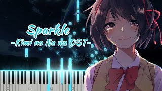 Sparkle  Radwimps Kimi no Na wa OST  Piano Cover [upl. by Hgeilyak529]