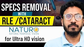 Specs Removal Surgery With Indias First Panfocal lens I NATURO Lens Review [upl. by Airot]