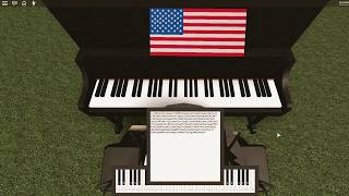 Roblox Piano The Star Spangled Banner With Sheets [upl. by Aieki981]