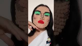 Bolotas no rosto🤪shortsvideo halloween makeup skincare beauty weirdcore makeupidea [upl. by Airogerg]