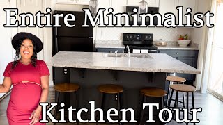 Minimalist Kitchen Tour  Everything We Own [upl. by Neu]