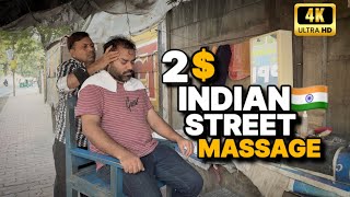 2 Head amp Back Massage in 🇮🇳 Street Barber Pradeep asmr indianbarber sensoryoverload relaxation [upl. by Ayihsa]