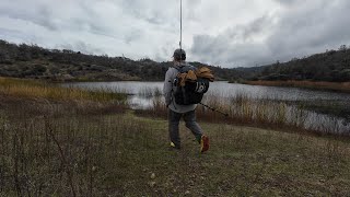 Hiking amp Camping with a 23L Daypack  Winter Overnight Backpacking Trip at Henry W Coe State Park [upl. by Rudin]