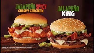 Trying Burger Kings Spicy Crispy Jalapeño Chicken Sandwich [upl. by Thetis431]