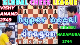 Can VISHY ANAND Outmaneuver NAKAMURA in ACCELERATED DRAGON [upl. by Aneetsirhc]