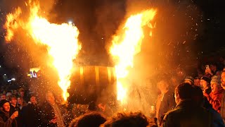 Flaming Tar Barrels of Ottery St Mary 2023 [upl. by Nivlag]