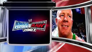 wwe smackdown vs raw 2007 main menu background [upl. by Annaik]