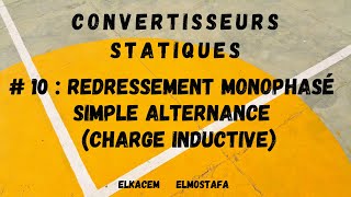 Redressement simple alternance non commandé charge inductive [upl. by Hadwyn]