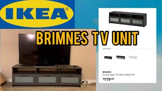 IKEA BRIMNES TV UNIT ASSEMBLY [upl. by Lotz90]