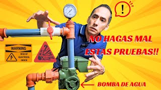 🤯Cómo PROBAR una BOMBA DE AGUA Fácil y Sencillo [upl. by Braswell]