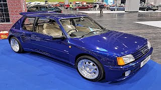 Peugeot 205 19 GTI Dimma Rally wide body Birmingham NEC 2024 classic car show [upl. by Odnumyar]