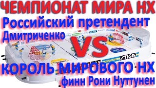 Настольный хоккейTable hockeyWCh2011DMITRICHENKONUTTUNENGame2commentTITOV [upl. by Werd]