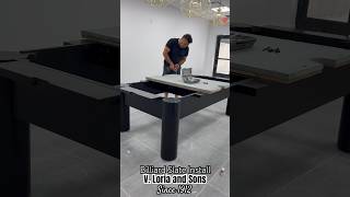 Billiard Table Slate Install loriaawards7284 billiardtable pooltable billiard howto shorts [upl. by Merideth]