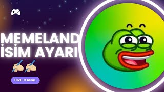 MEMELAND AİRDROP İSİM DEĞİŞTİRME Memeland airdrop Memeland telegram  memeland change name [upl. by Nosyt]