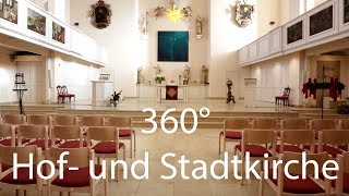 Neustädter Hof und Stadtkirche St Johannis 360°  3D [upl. by Labotsirhc]