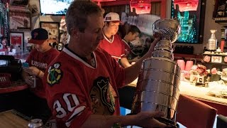 The Chicago Tribune gets the Ultimate Hockey Fan Cave Experience [upl. by Suiramad962]