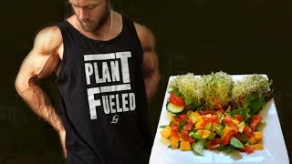 What I Eat For LEAN VEGAN GAINS VLOG  FOOD WORKOUT UNBOXING amp MORE [upl. by Novyert102]