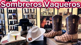 Sombreros Vaqueros y botas exóticas en León Guanajuato México indomables sombreros vaquero hats [upl. by Annecorinne]