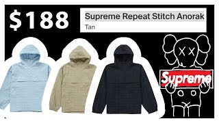 Week 9 Supreme Repeat Stitch Anorak Jacket  Tan  SPRINGSUMMER 2023 Supreme [upl. by Abshier307]