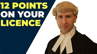 12 Points on your licence and how to avoid a driving ban  BlackBeltBarrister [upl. by Greff117]