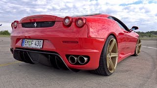 Ferrari F430 F1 w Straight Pipes HMS Exhaust [upl. by Otanutrof]